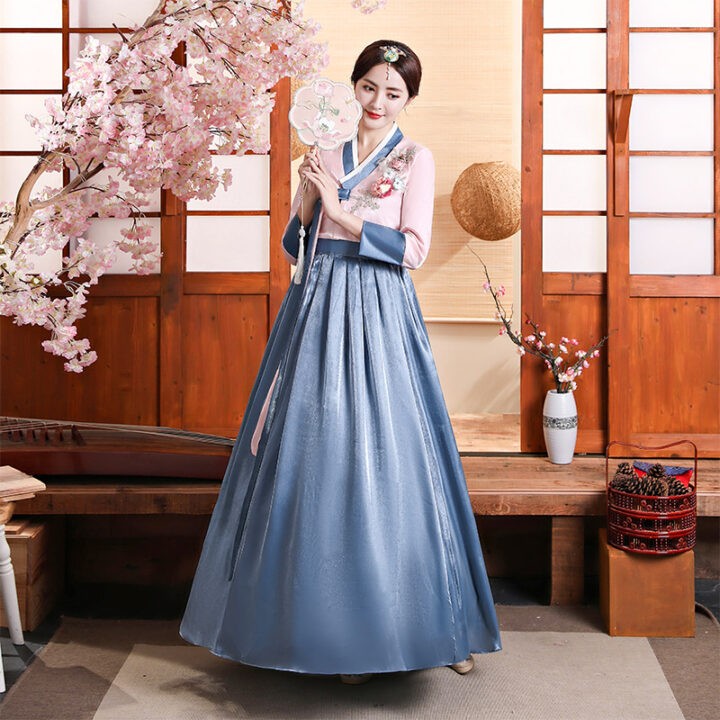 Hanbok Folk Women Traditional Costume Korean Dress 4