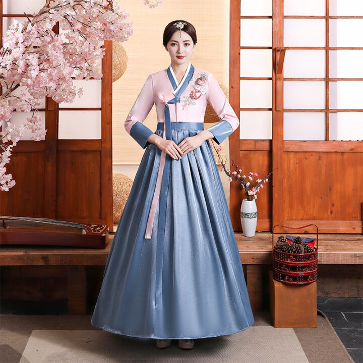 Hanbok Folk Women Traditional Costume Korean Dress 1