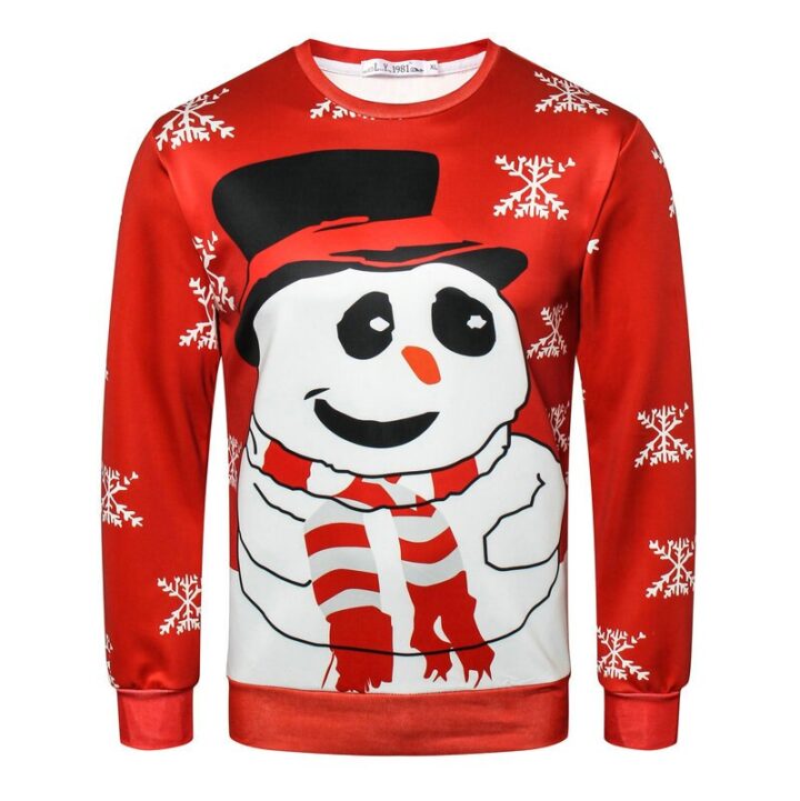 3D Printed Santa Claus Xmas Pattern Ugly Christmas Shirt/ Tshirt 2