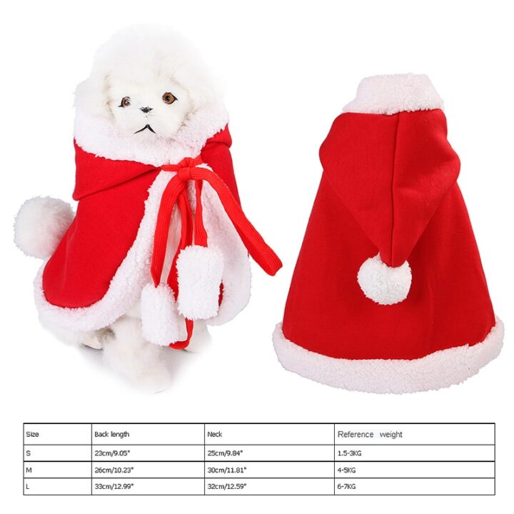 Pet (Dog / Cat) Christmas clothes for winter 3