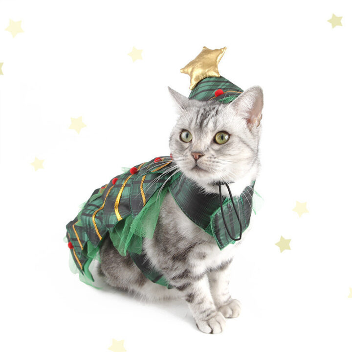 Christmas Tree Cape Pet Costume 1