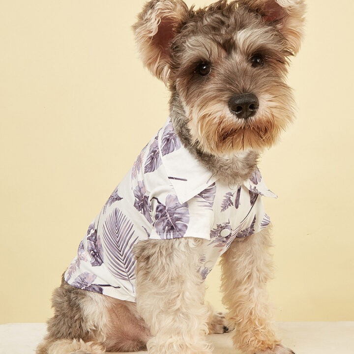 Ins Pet Clothing New Hawaiian Vacation Dog and Cat Shirt 1
