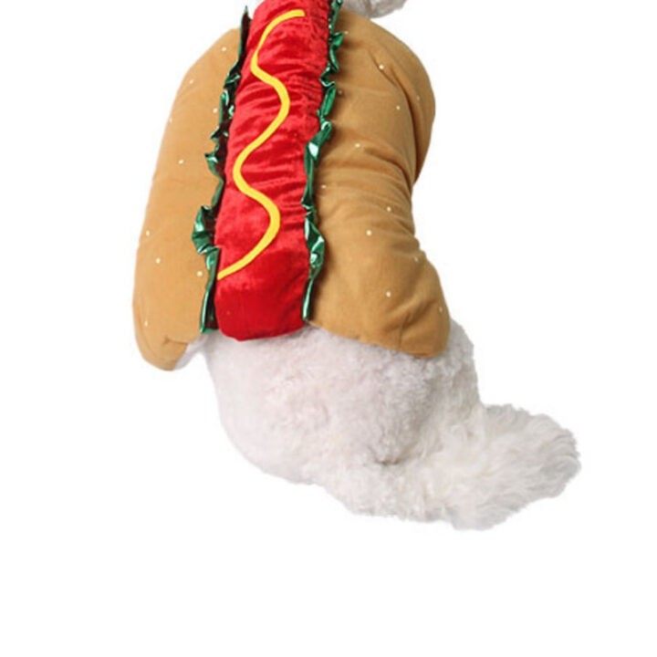 Pet Dog and Cat Costume, Cute Hot Dog Sandwich Costume, Funny Hot Dog Clothes, Cat Costume 4