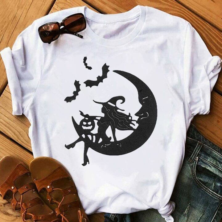 Cartoon Witch Print Outfit For Women 2