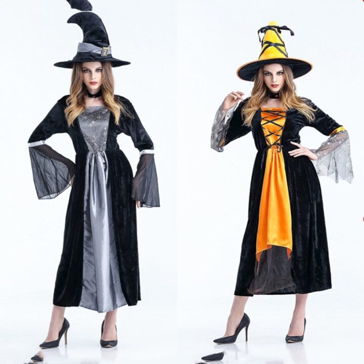 Polyester Scary Witch Halloween Costume 1