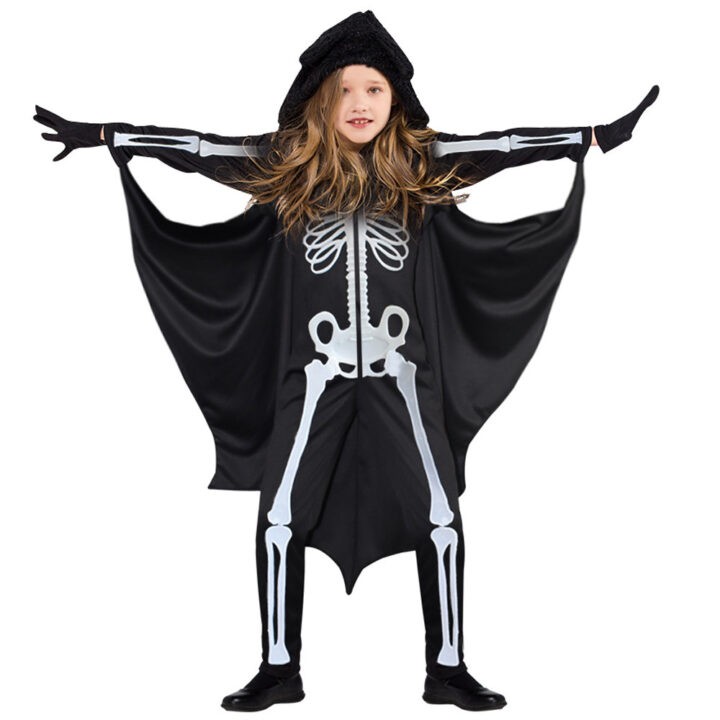 Skeleton Themed Kids Cloak 1