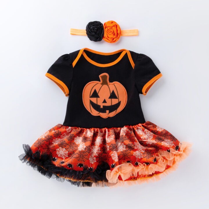 Pumpkin Romper for Kids Halloween 1