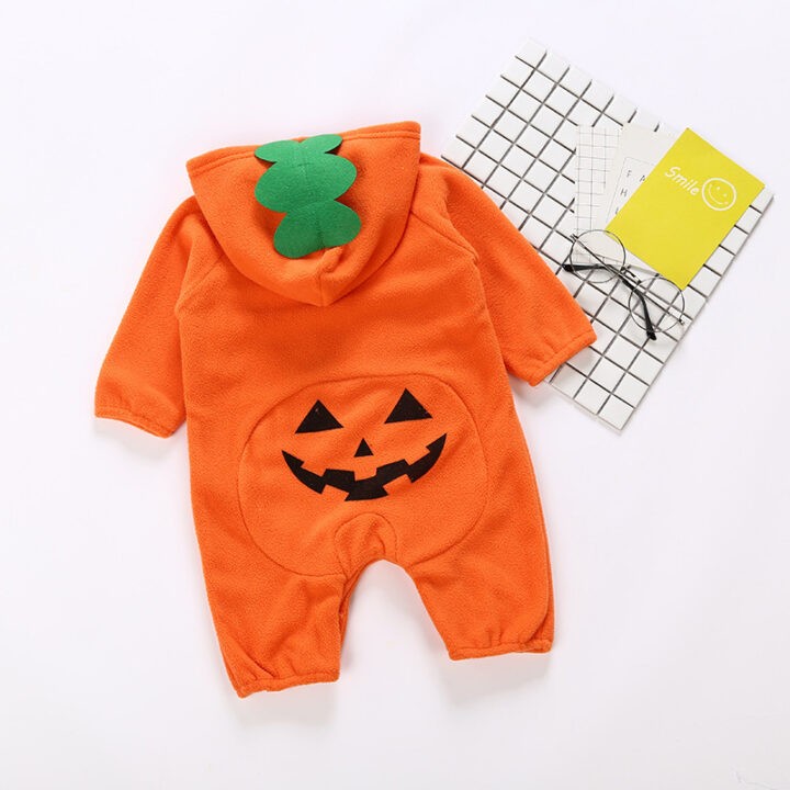 Pumpkin themed Baby Halloween Clothes 2
