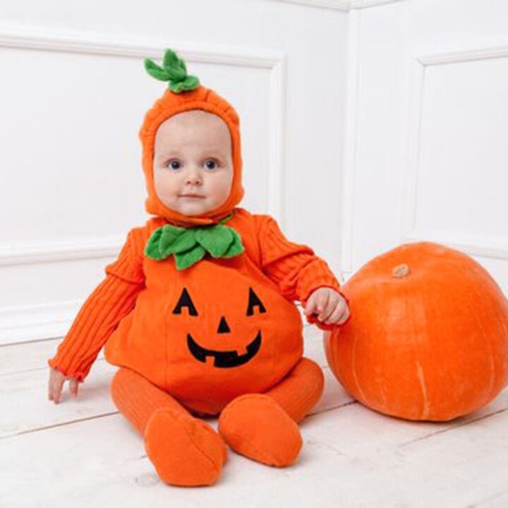 Kinder's Halloween Pumpkin Cosplay Jumpsuit 1