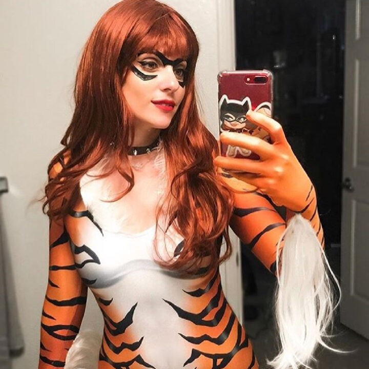 Red Tiger Cosplay Bodysuit 1
