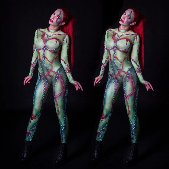 3D Printing Jumpsuit with Long Sleeve 1