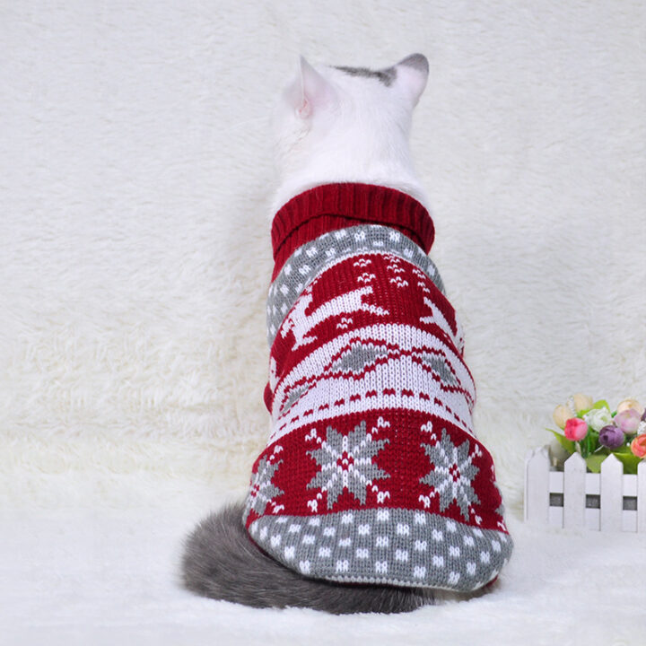 High Collar Cat Knitting Sweater 6