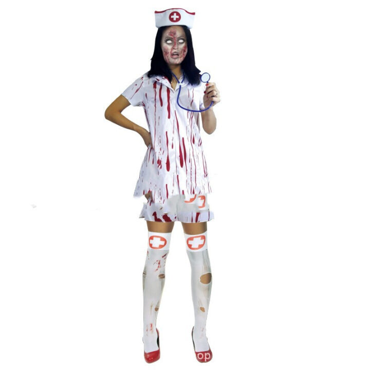 Halloween Bloody Doctor and Nurse Costumes 1