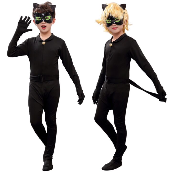 Kids Black Cat Cosplay Set 2