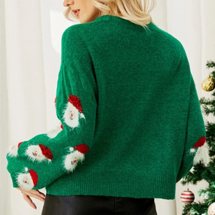 New Lantern Sleeve Knitted Sweater for Women 6