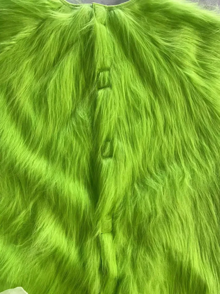 Green Fur Monster Grinchmen Costume 4
