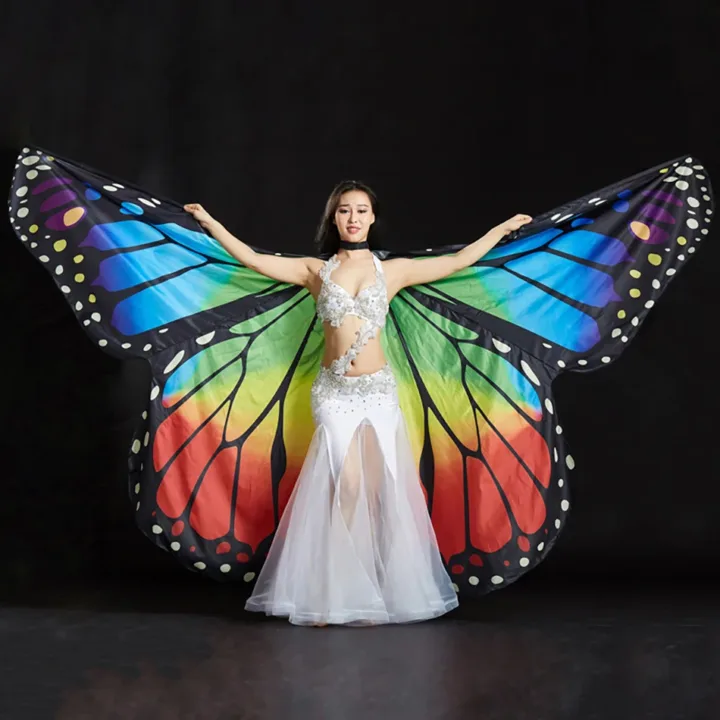 Colorful Butterfly Wings Costume for Women 2
