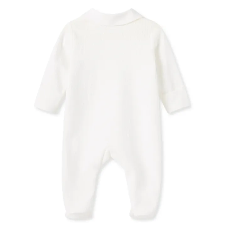 Adorable Cotton Footed Baby PJs with Peter Pan Collar 2